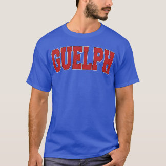 Guelph Kanada Varsity-Stil Kanadische Sport Freund T-Shirt