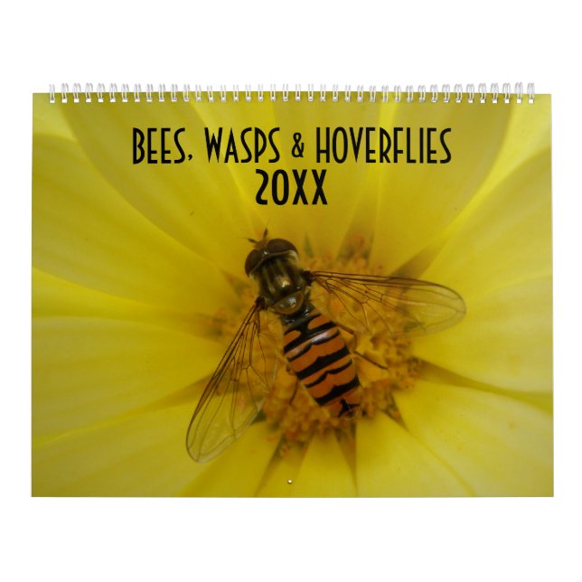 Guêpes d'abeilles et mouches à voile Calendrier pe (Protection)