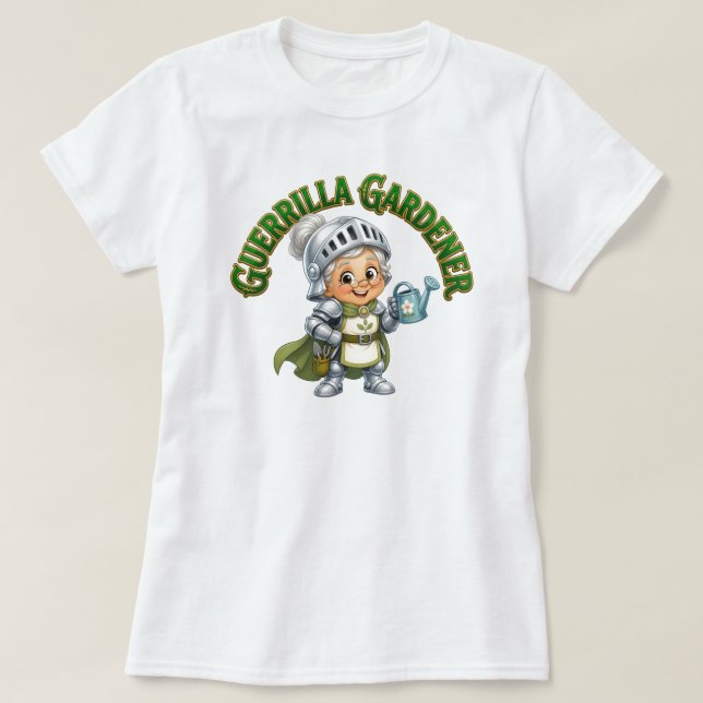 Guerilla-Gärtner-Oma T-Shirt (Design vorne)