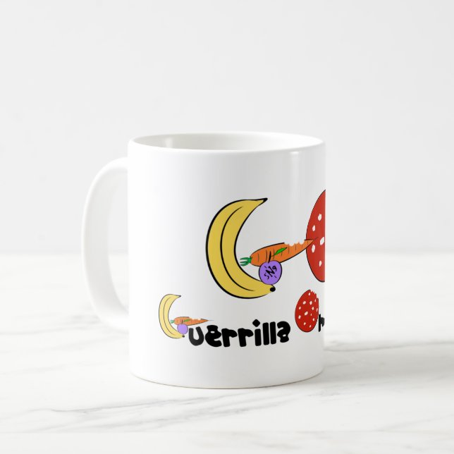 Guerilla Omnìvora Kaffeetasse (Vorderseite Links)