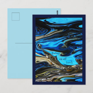 Guérison à tous les niveaux Carte postale marbrée