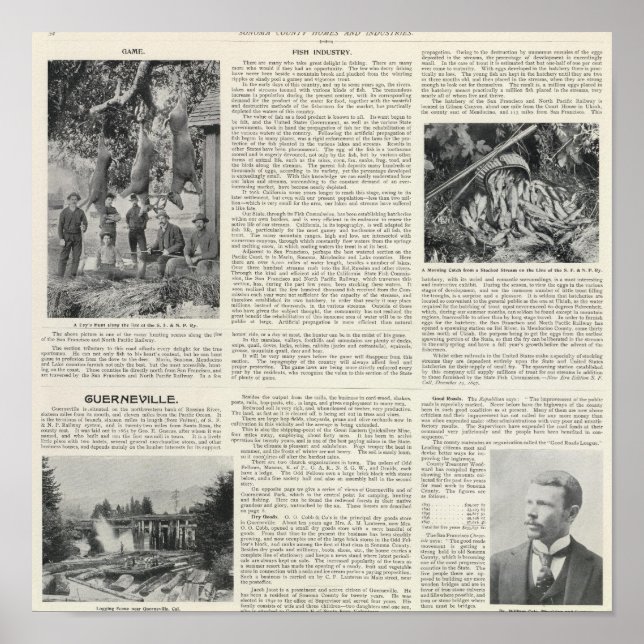 Guerneville, Kalifornien Poster (Vorne)