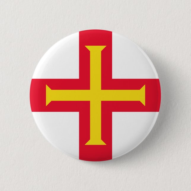 Guernsey-Abzeichen Button (Vorderseite)
