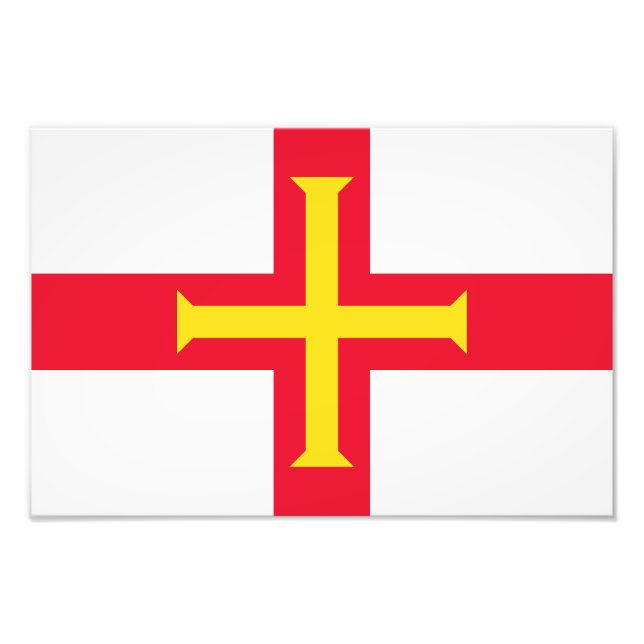 Guernsey Flag Fotodruck (Vorne)