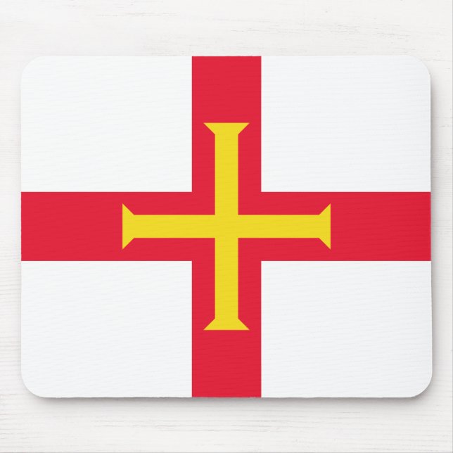 Guernsey Flag Mousepad (Vorne)