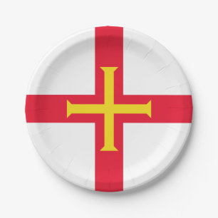 Guernsey Flag Pappteller