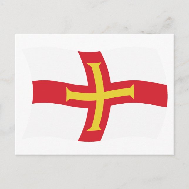 Guernsey Flag Postcard Postkarte (Vorderseite)