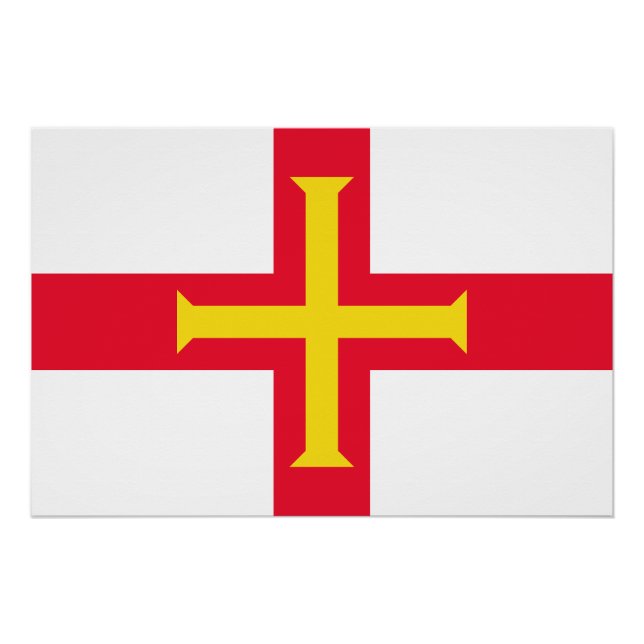 Guernsey Flag Poster (Vorderseite)