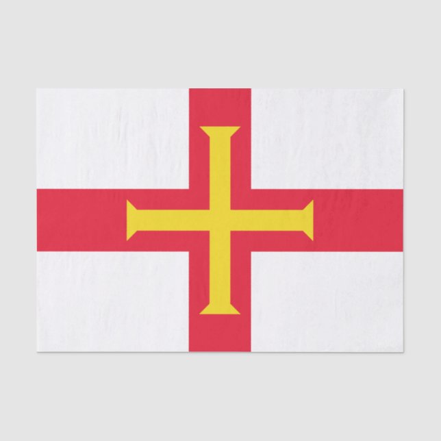Guernsey Flag Seidenpapier (Vorderseite)