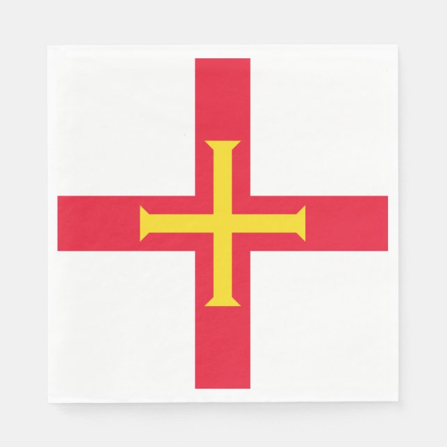 Guernsey Flag Serviette (Vorderseite)