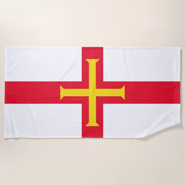Guernsey Flag Strandtuch (Vorderseite)