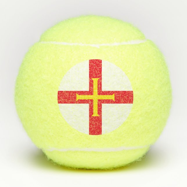 Guernsey Flag Tennisbälle (Vorderseite)