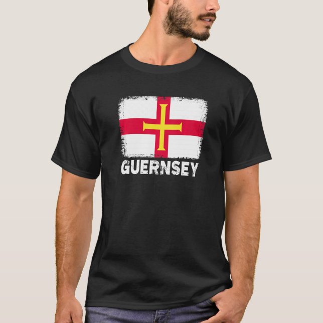 Guernsey Flag Unterstützung Guernsey People Women  T-Shirt (Vorderseite)