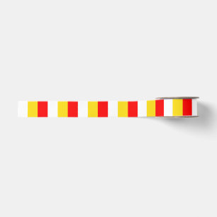 Guernsey-Flaggenstreifen rot gelb weiß Muster Nor Ripsband