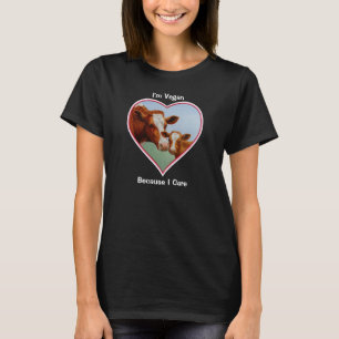 Guernsey Kuh und Kalb Vegan T-Shirt