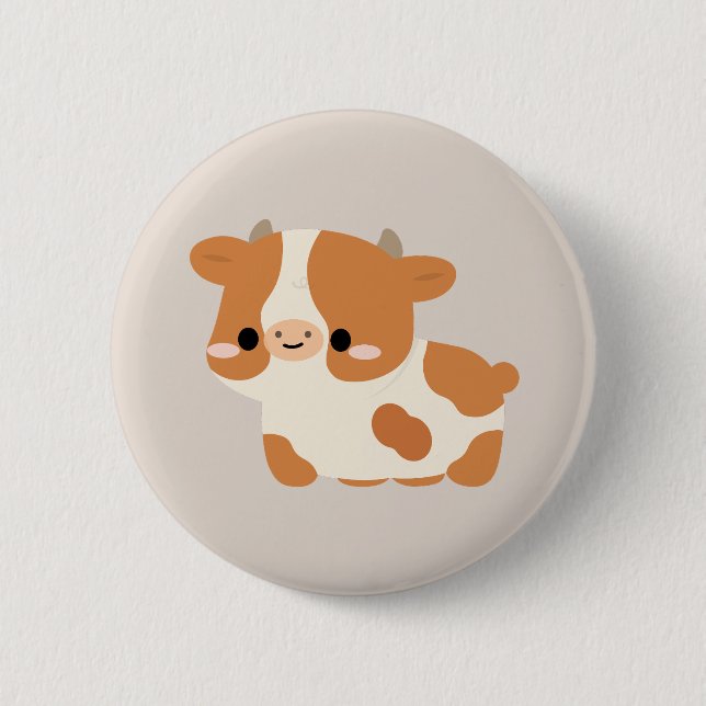 Guernsey-Rind Button (Vorderseite)
