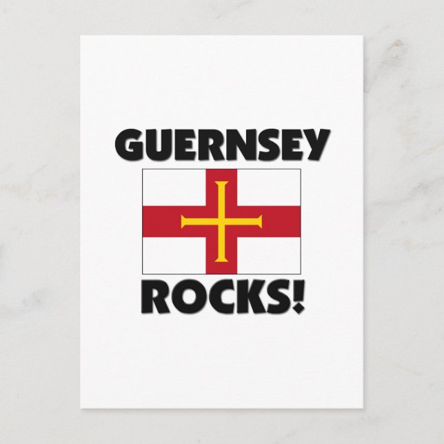 Guernsey Rocks Postkarte (Vorderseite)