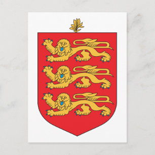 Guernsey-Wappen Postkarte