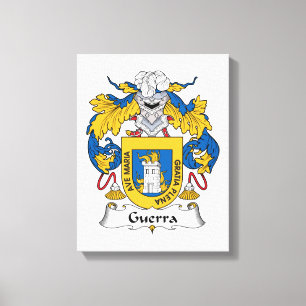 Guerra Familienwappen Leinwanddruck