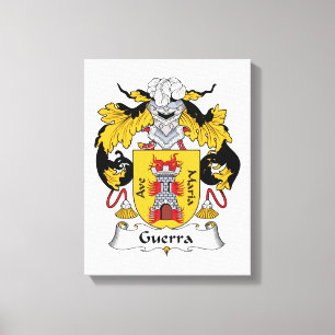Guerra Familienwappen Leinwanddruck