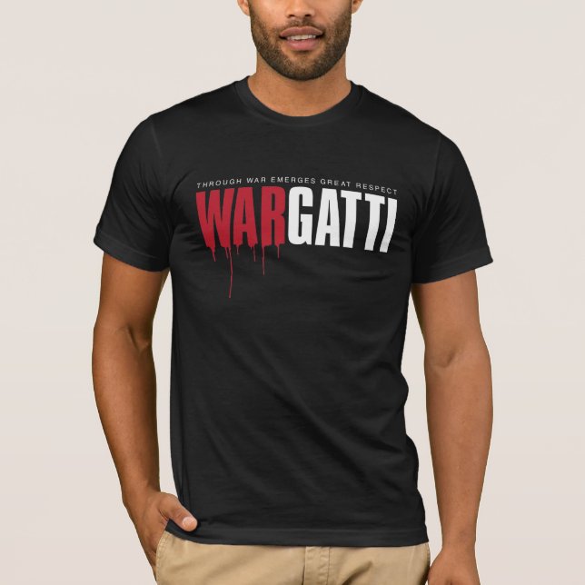 GUERRE GATTI sur le T-shirt NOIR par TOE2TOE (Devant)