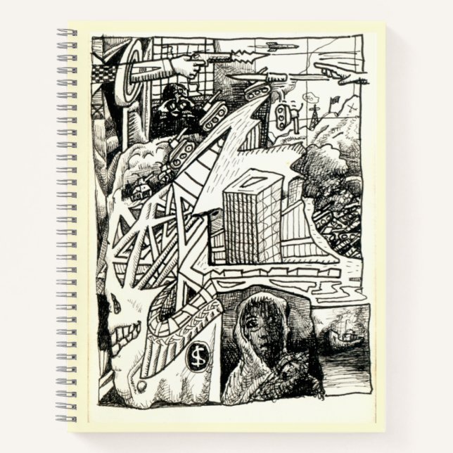 "Guerre moderne", Carnet à encre (Devant)