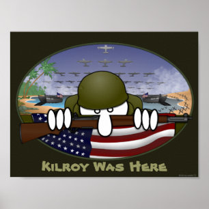 Guerre mondiale 2 Kilroy Poster 1