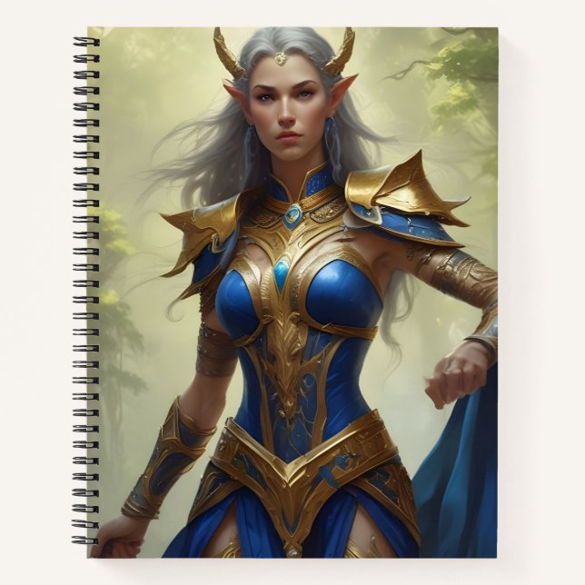 Guerrera de Azul y Oro Notizbuch (Vorderseite)