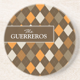 Guerreros Orange/Schokoladen-Achterbahn Getränkeuntersetzer