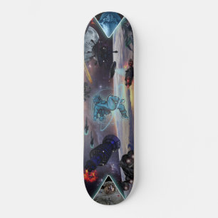GUERRES SPATIALES SKATEBOARD ALIEN INVASION