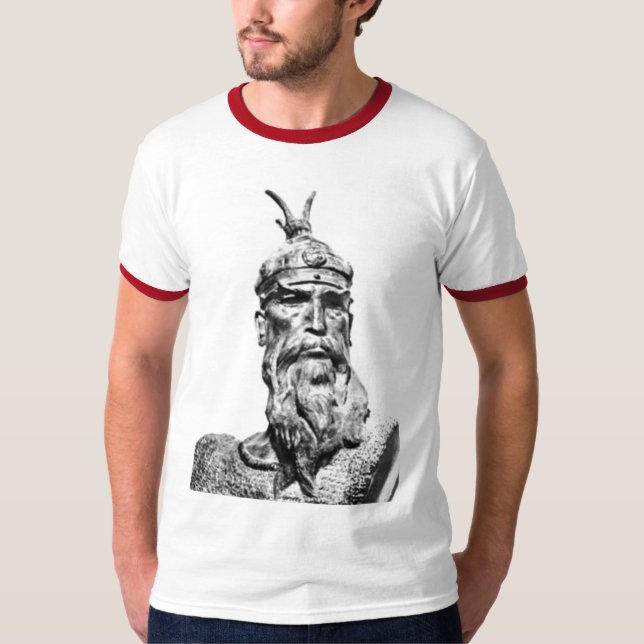 Guerrier d'Albanais de T-shirt de Skenderbeu (Devant)