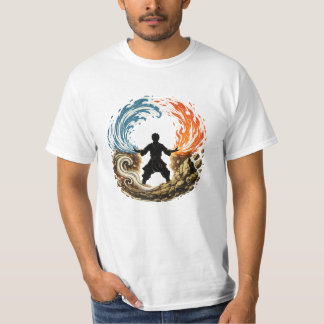 Guerrier Élémentaire | T-shirt Feu Eau Terre Air