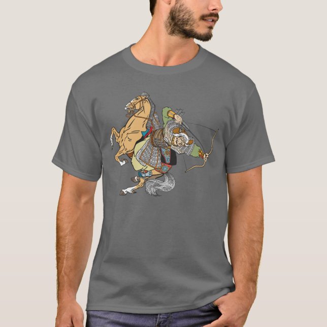 guerrier mongol médiéval T-shirt (Devant)