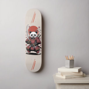 Guerrier Samouraï Panda Bear Skateboard