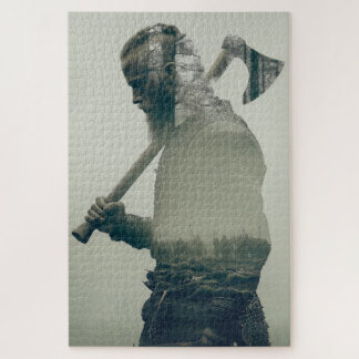 Guerrier Viking - Puzzle Double Exposition