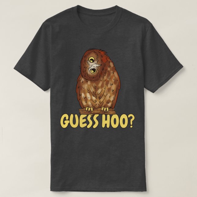 Guess Hoo Funny Owl T-Shirt (Design vorne)
