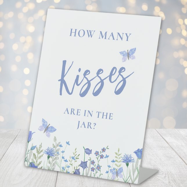 Guess How Many Kisses Bridal Shower Sockelschild (Von Creator hochgeladen)