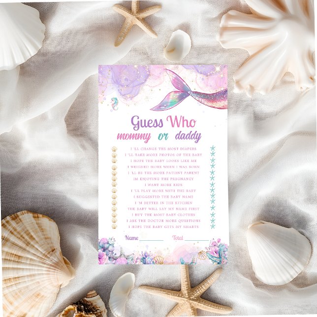 Guess Who Mommy Daddy Mermaid Game (Von Creator hochgeladen)