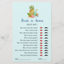 "Guess Who" Tropical Drinks Brautparty