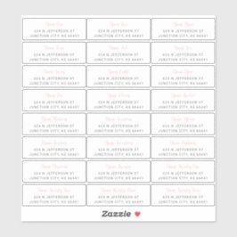 Guest Address Labels