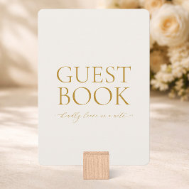 Guest Book Sign – Elegant Gold Wedding Card Einladung