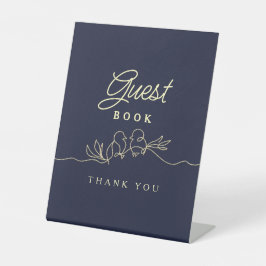 Guest Book Tabletop-Zeichen Sockelschild