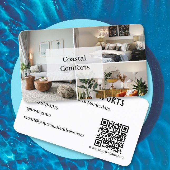 Guest House Vacation Rental QR Code Visitenkarte (Von Creator hochgeladen)