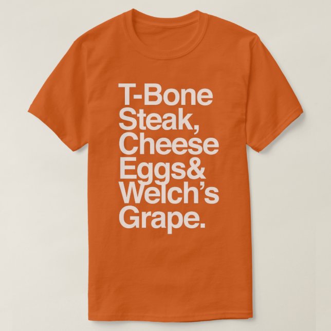 Guest Karo TBone Steak Käse Eggs Welchs Grab T T-Shirt (Design vorne)