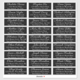 Guest Names Address 27 Personalisiertes Versandlab Aufkleber