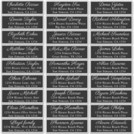 Guest Names Address 27 Personalisiertes Versandlab Aufkleber