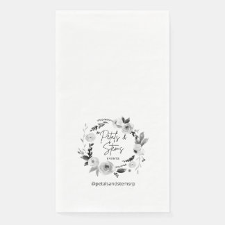 Guest Towel Napkins with Wedding Logo Serviette