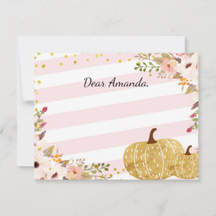 Guestbook rose de carte de note de capsule de