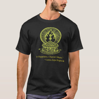 Guhyasamaja buddhistischer Mittellogo-T - Shirt