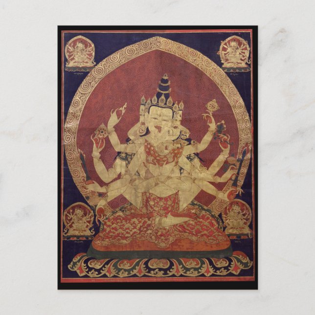 Guhyasamaja tibetisch-buddhistische Deity Postkarte (Vorderseite)